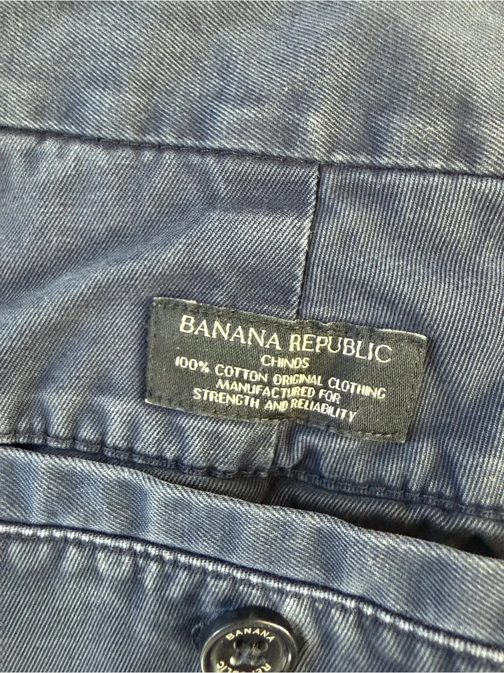 Banana Republic Navy Blue Men's Fulton Chino Pants 32x32